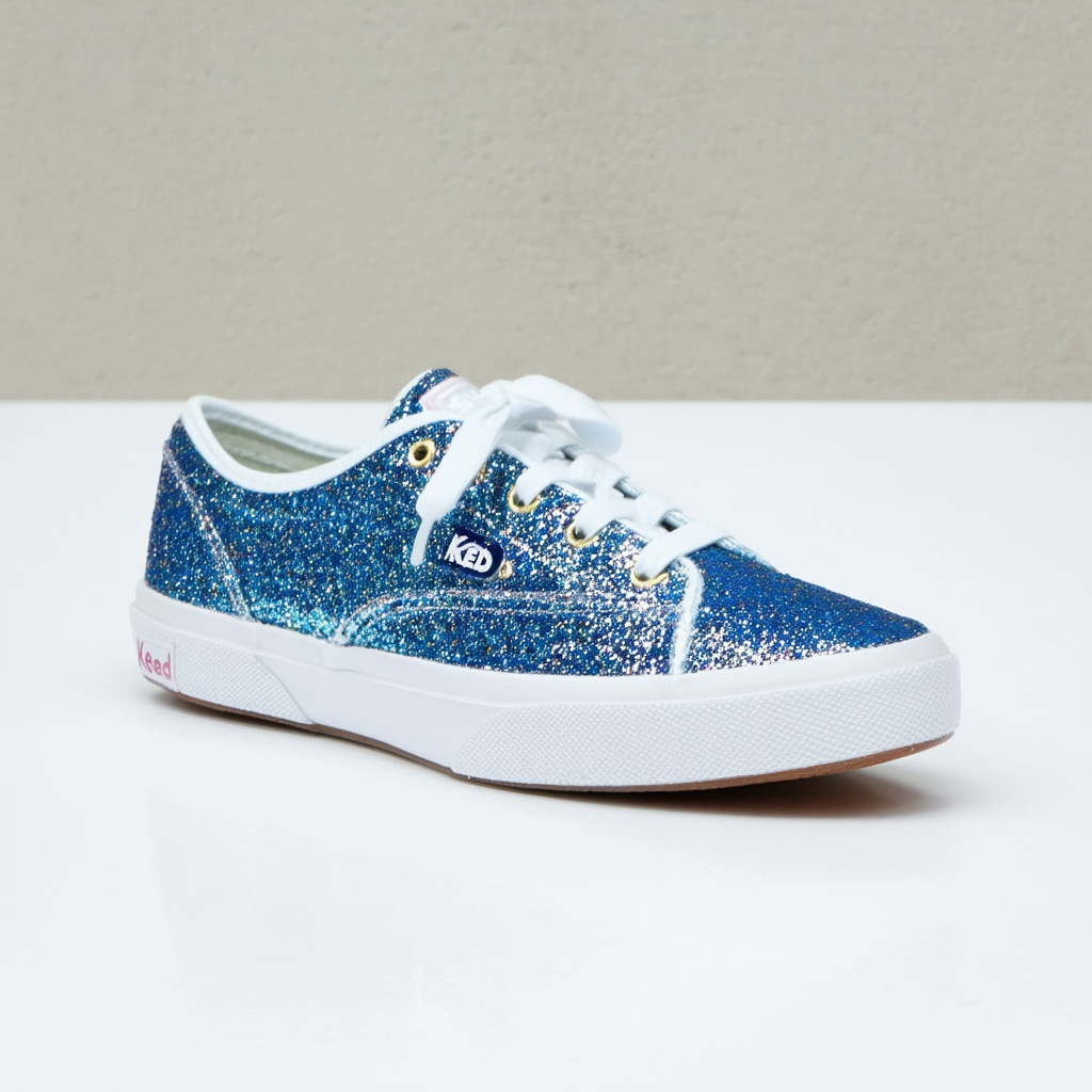 Keds Women's Champion Glitter Lace Up Sneaker
