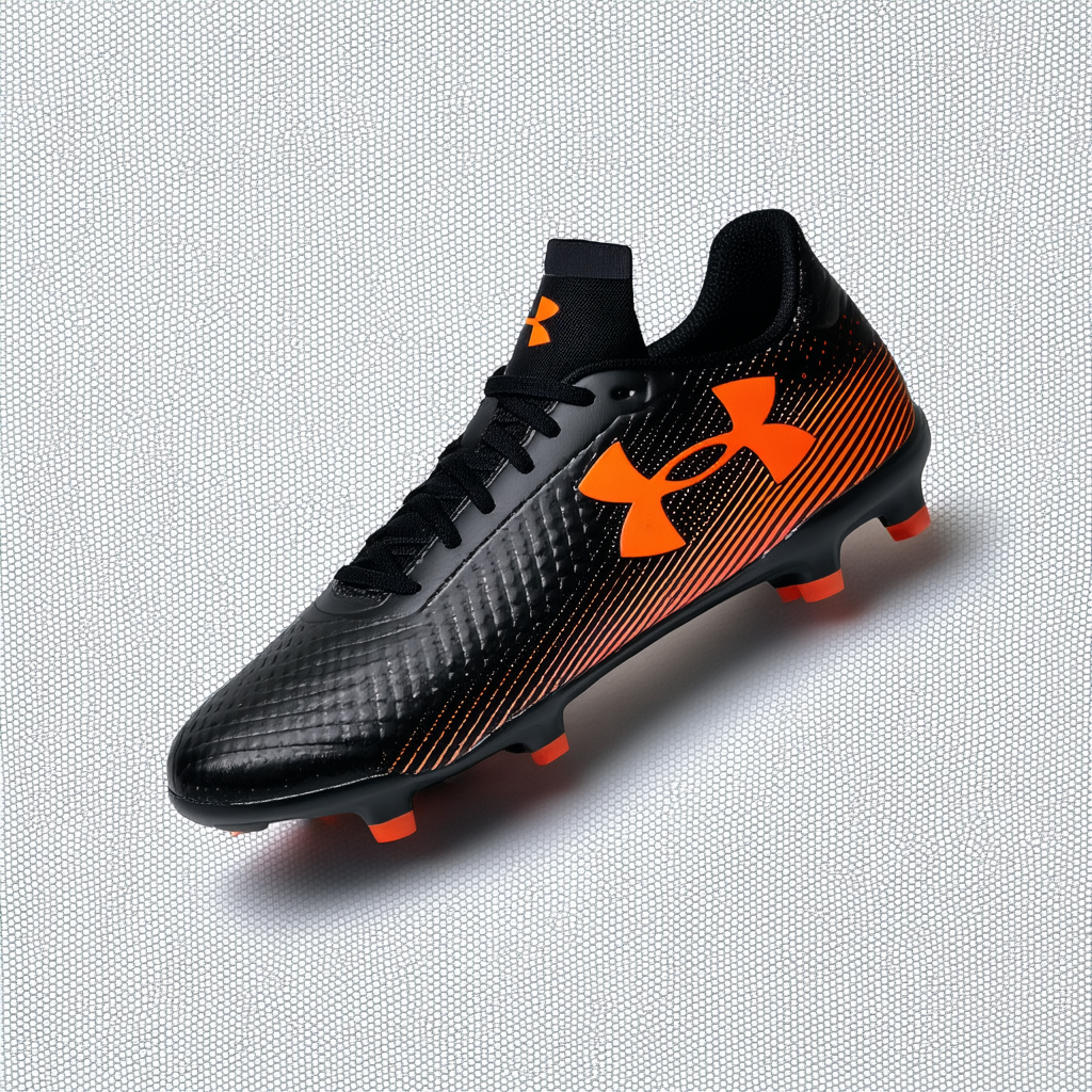Under Armour Youth SF Flash HG Hard Ground Soccer Cleats 1 US, Black/Afterburn