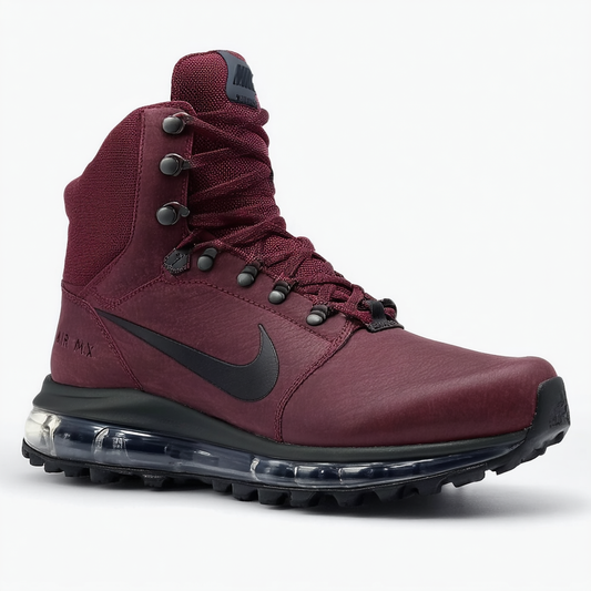 Nike Mens ACG Air Max Goadome Leather Boots Deep Burgundy 599474-600 Size 11.5