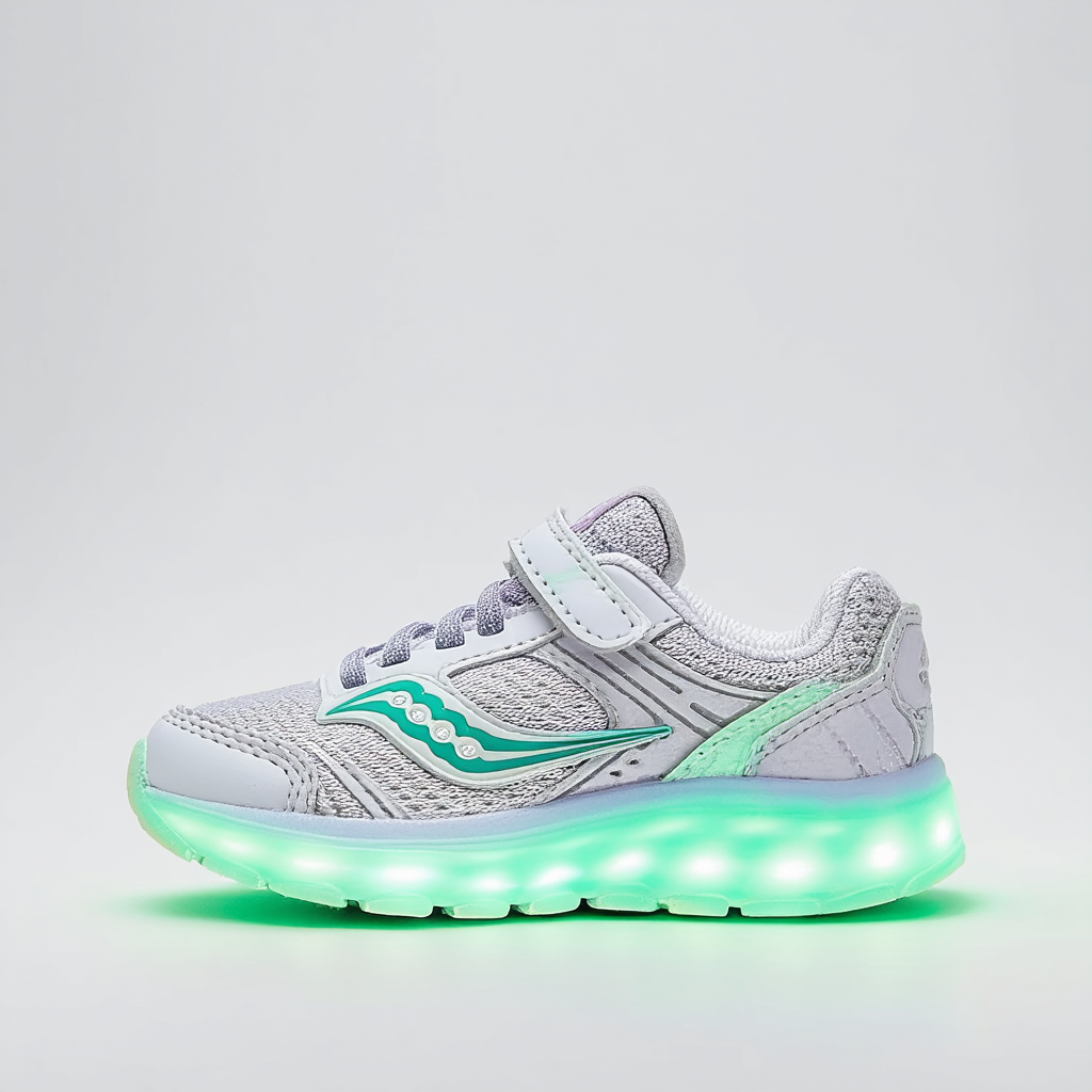 Saucony Unisex-Child Flash Glow a/C Sneaker