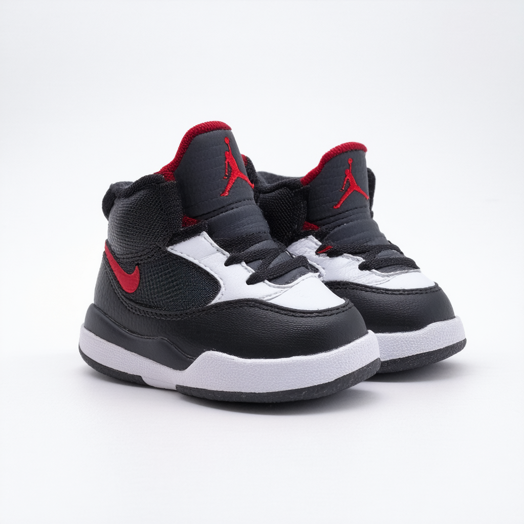 Jordan Nike Toddlers SC-3 BT Anthracite/White/Black/Gym Red Basketball Shoe 10 Infants US