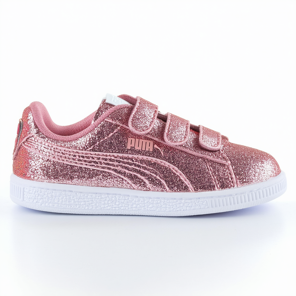 PUMA Unisex-Child Roma Basic Glitz Sneaker