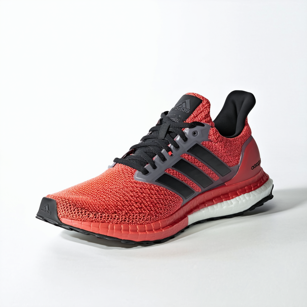 adidas Performance Men's Response Boost Techfit M Running Shoe, Solar Red/Black/Solid Grey, 11 M US