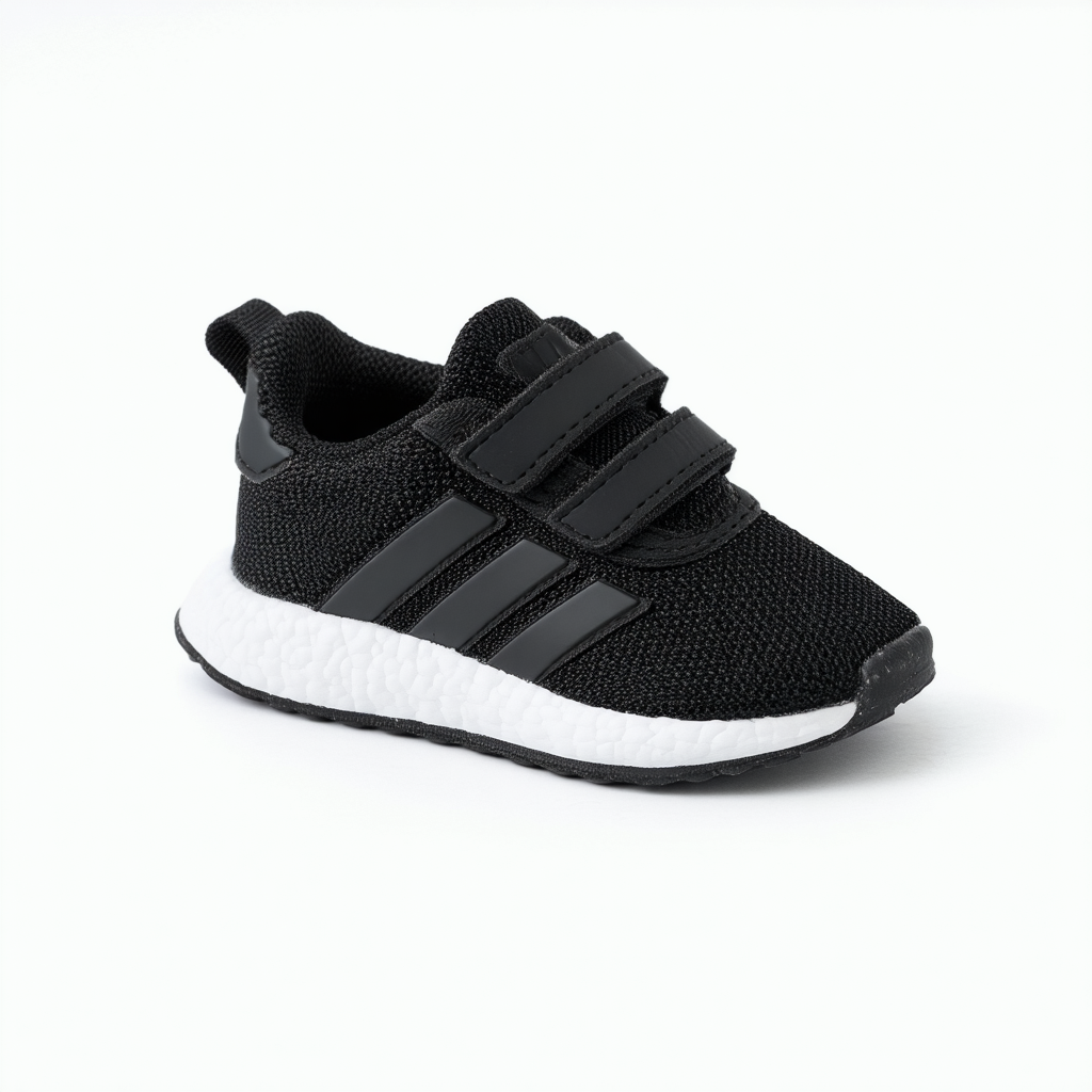 adidas Baby-Boy's Sneaker Flat, Black, 8.5