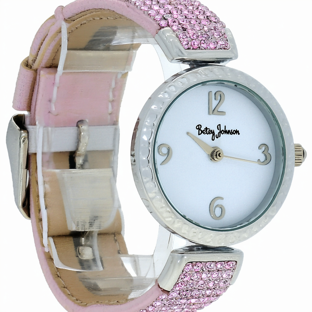 Betsey Johnson Women's BJ00396-05 Analog Display Quartz Silver Watch