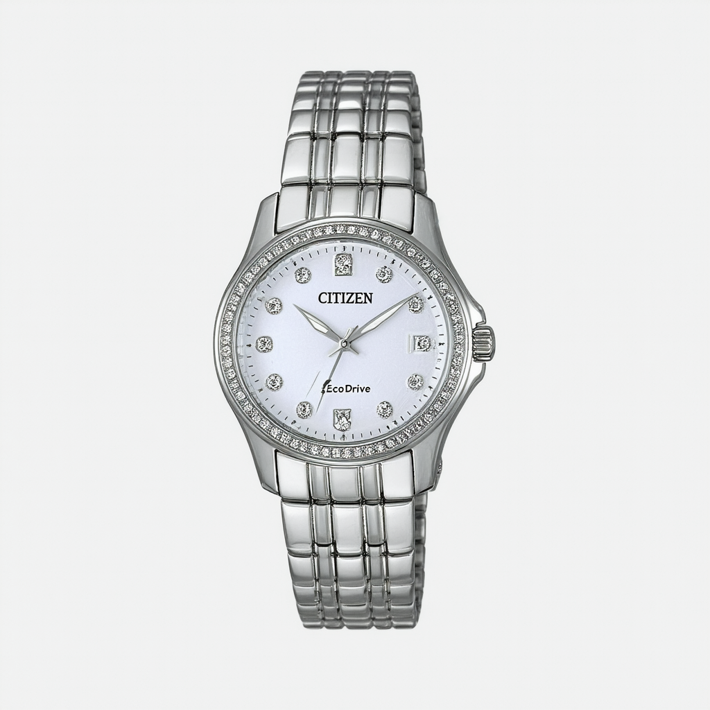 Citizen Women's Eco-Drive Crystal Accented Watch with Date, EW1903-52A