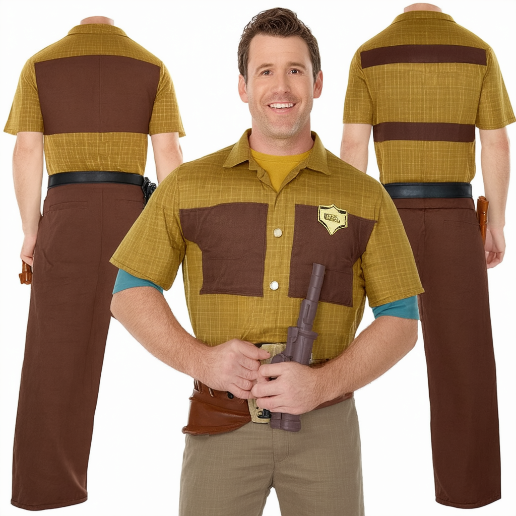 Forum Novelties Men's Brickleberry Steve Williams Ranger Costume