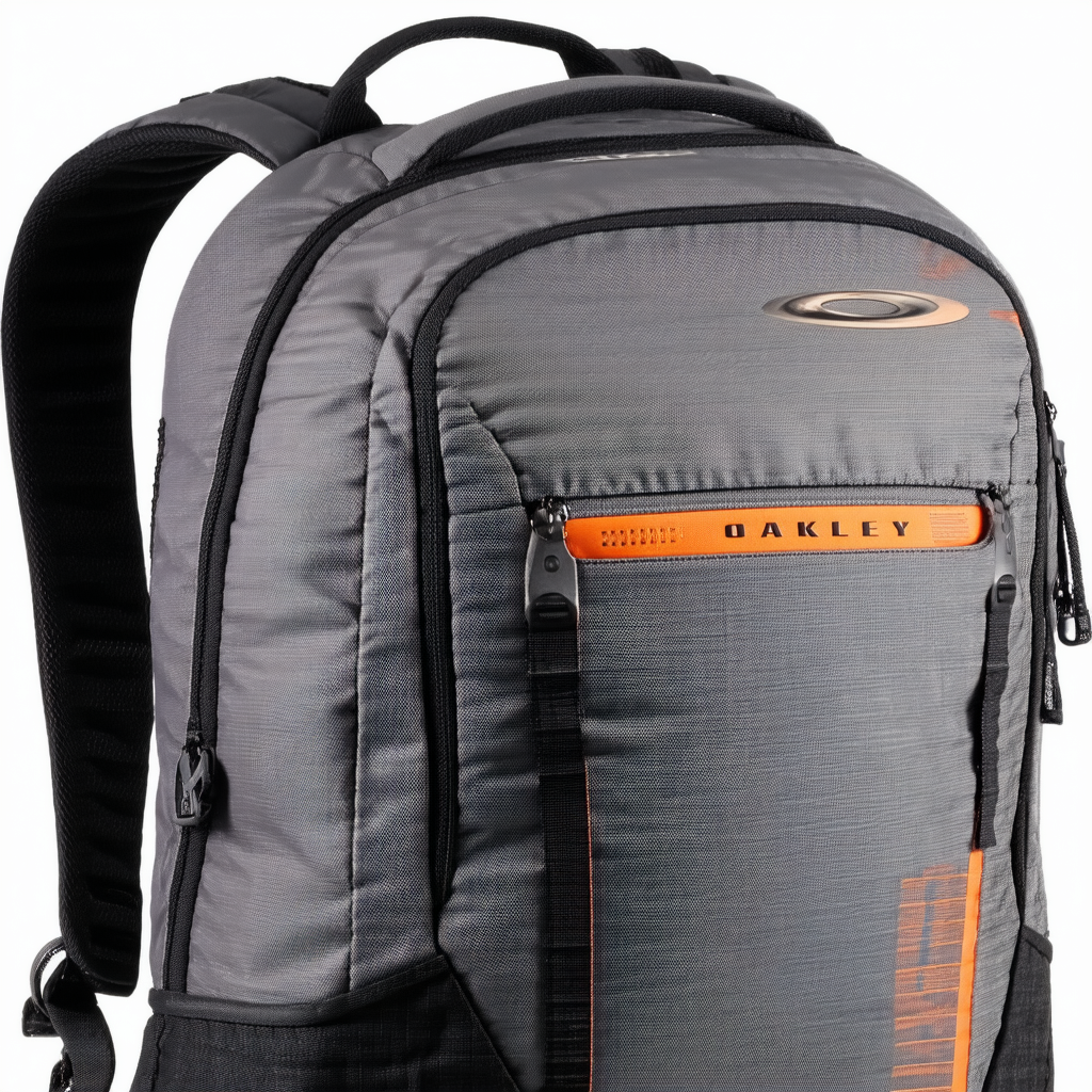 Oakley Men's Status Pack 2.0 Backpack, Grey/Orange, One Size