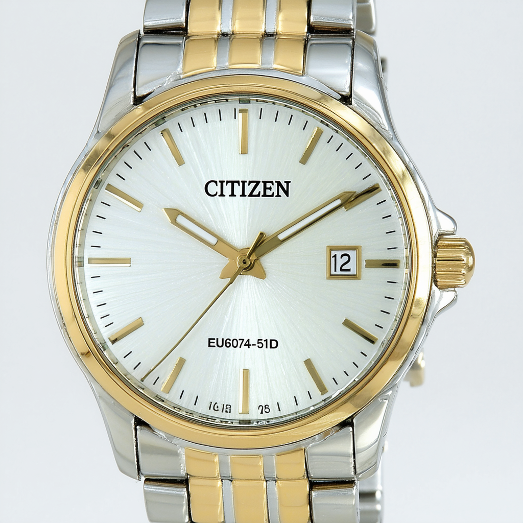 Citizen Women's ' Quartz Stainless Steel Casual Watch, Color:Two Tone (Model: EU6074-51D)
