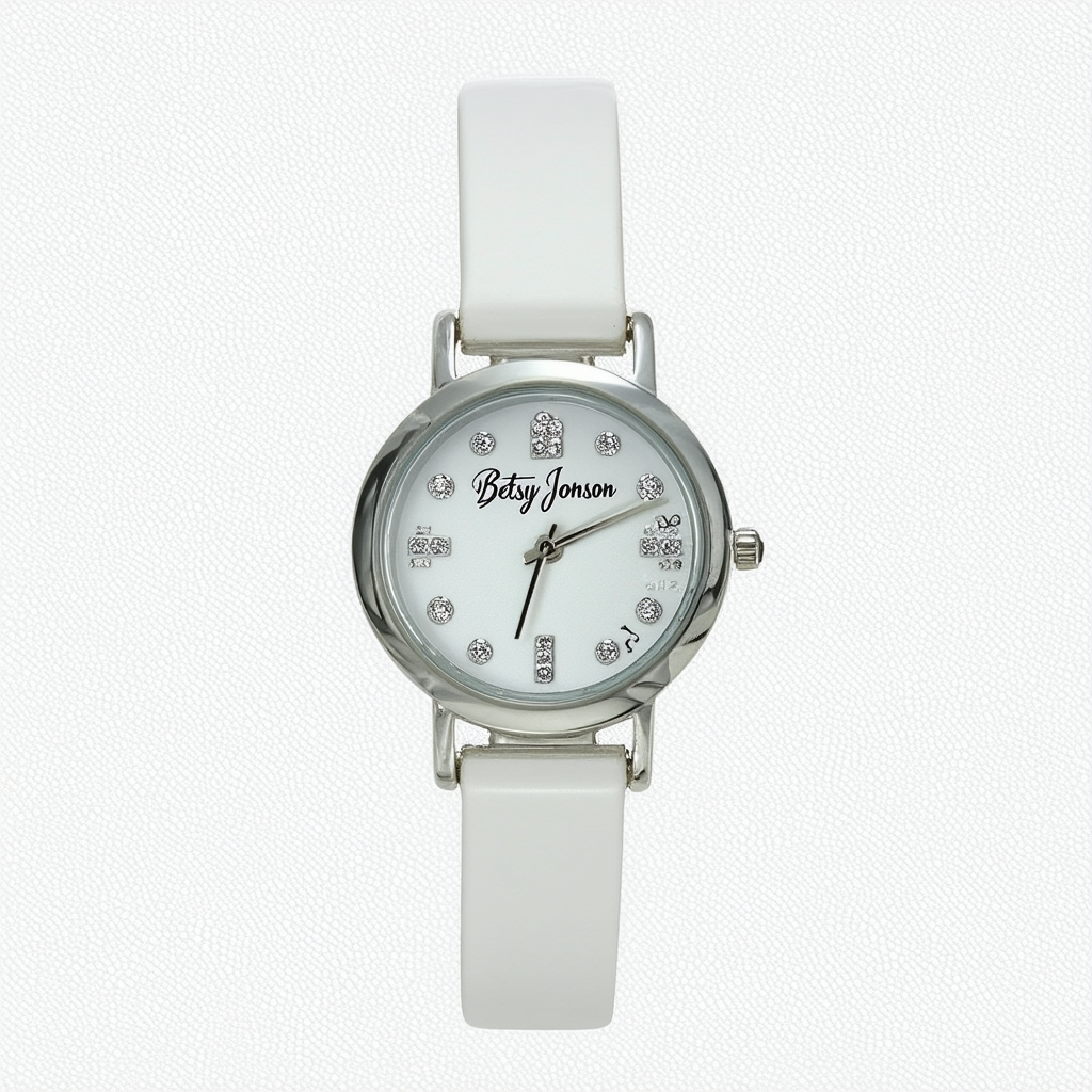Betsey Johnson Women's BJ00214-09 Analog Display Quartz Silver Watch