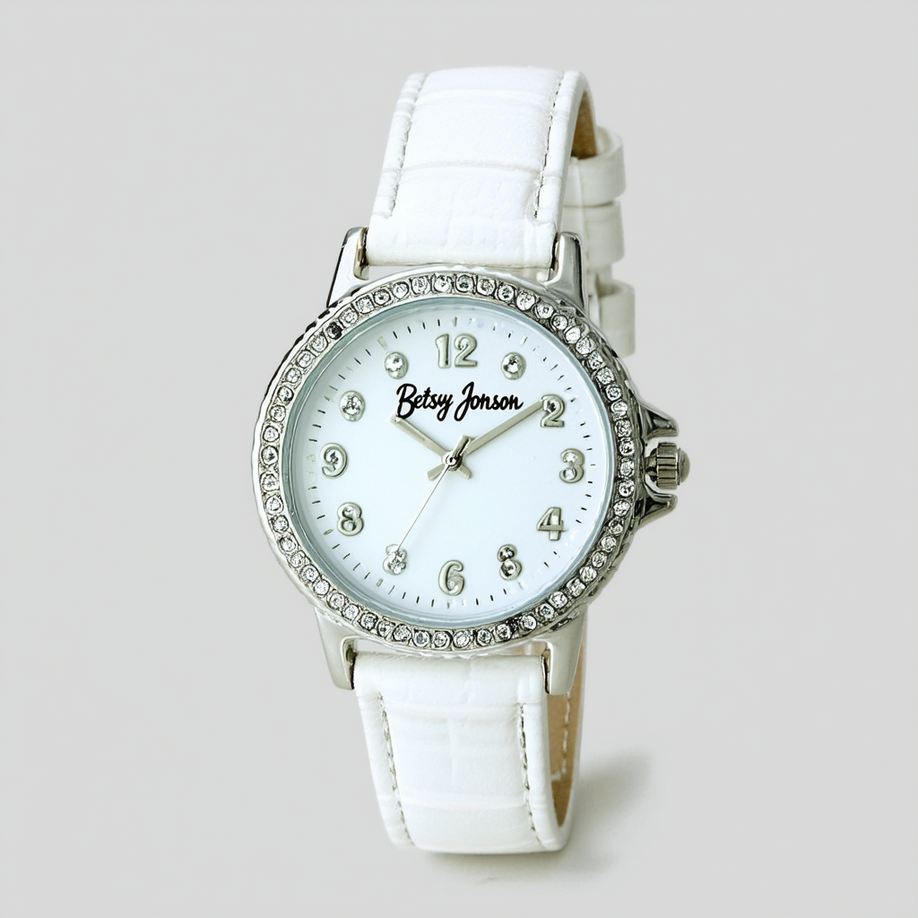 Betsey Johnson Women's BJ00364-03 Analog Display Quartz White Watch