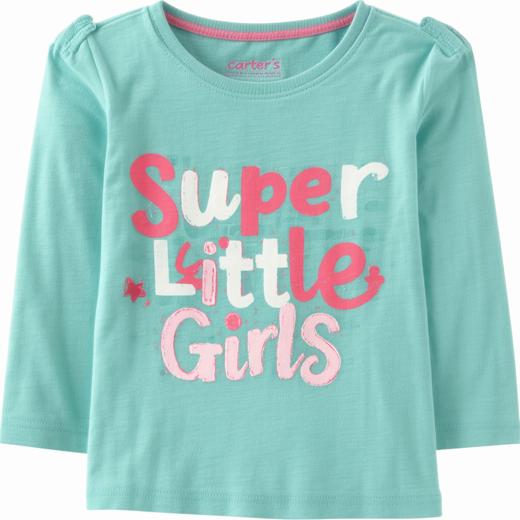 Carter's Little Girls' Slogan Tee (Toddler/Kid) - Super Cute - 4T