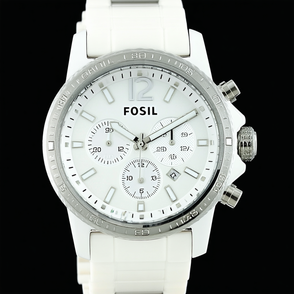 Fossil Women's Sport Collection Multi-function White Dial watch #ES2208