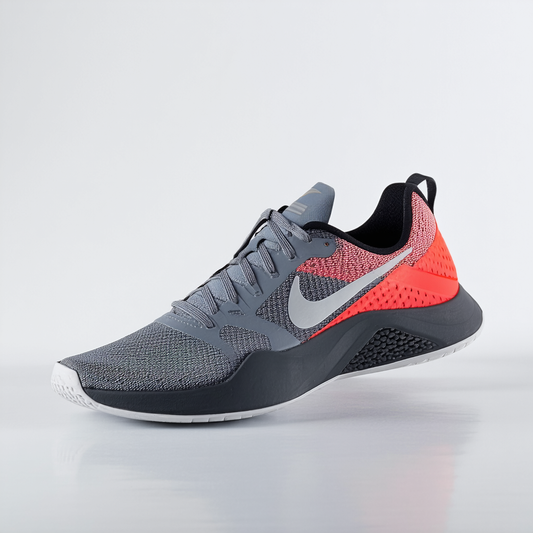 Nike Womens Metcon 3 Training Shoe COOL GREY/SOLAR RED-BLACK-PURE PLATINUM 9.5