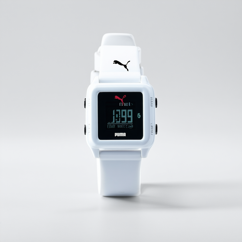 PUMA Women's PU910541010 Pulse White Digital Heart Rate Monitor Watch