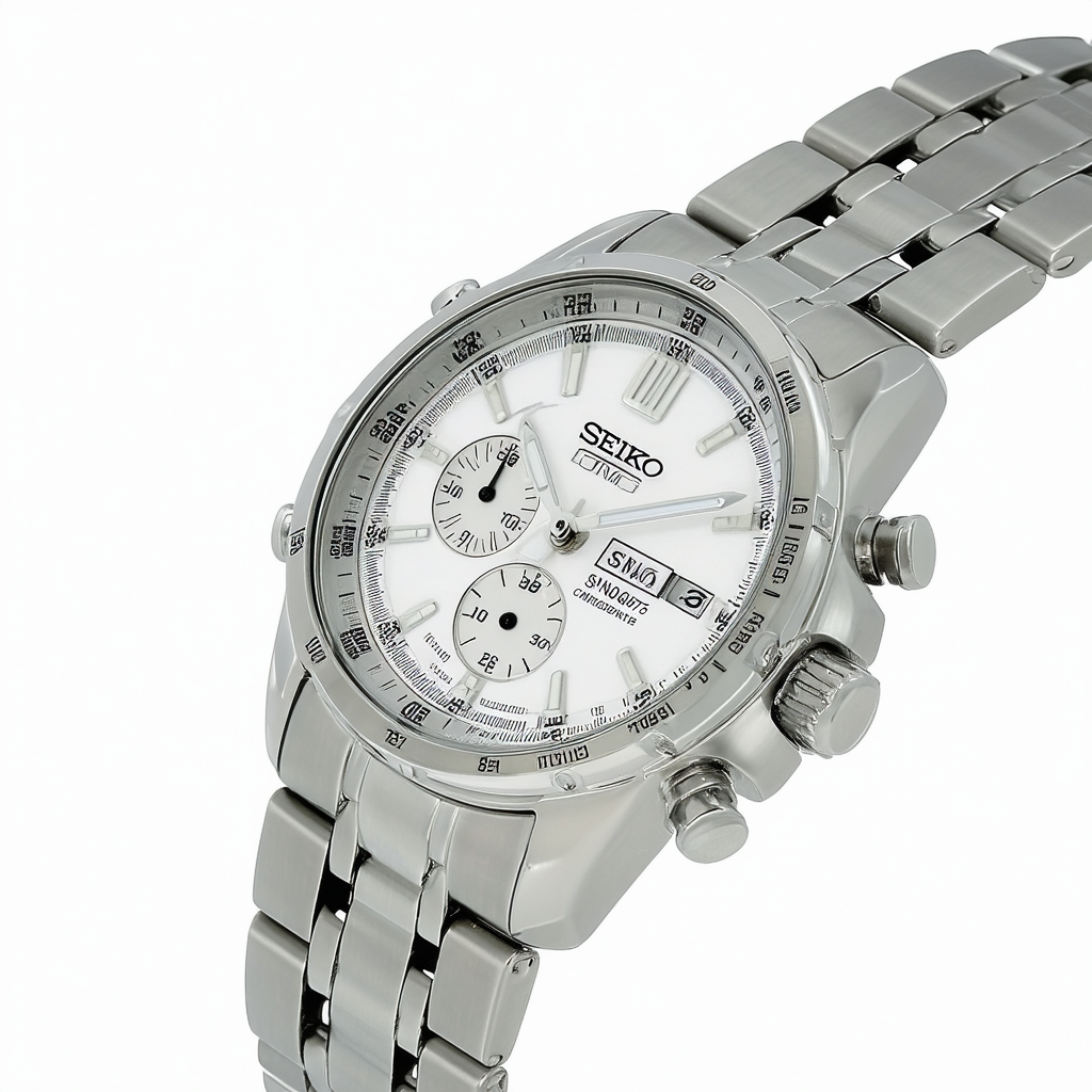 Seiko Men's SNN075 Chronograph Stainless Steel Watch