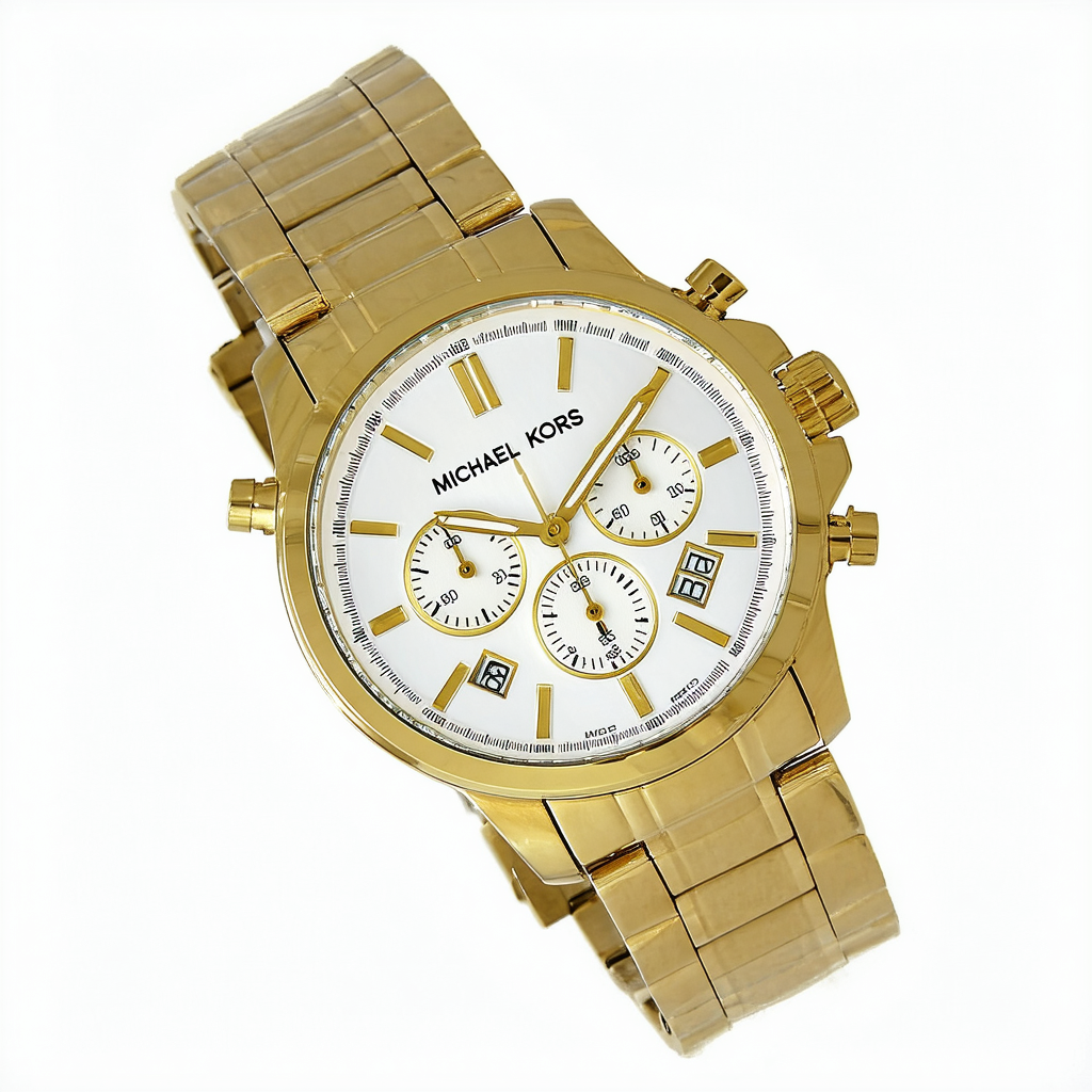 Michael Kors Men's Scout Chronograph Gold-Tone Stainless Steel Watch MK8629
