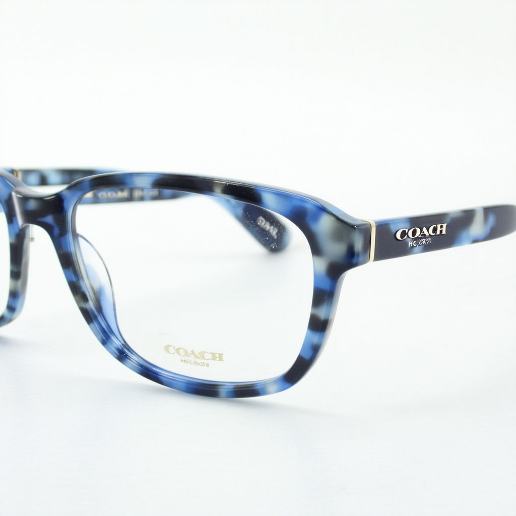 COACH HC6087-5392 Eyeglasses Blue Tortoise w/demo lens 53mm
