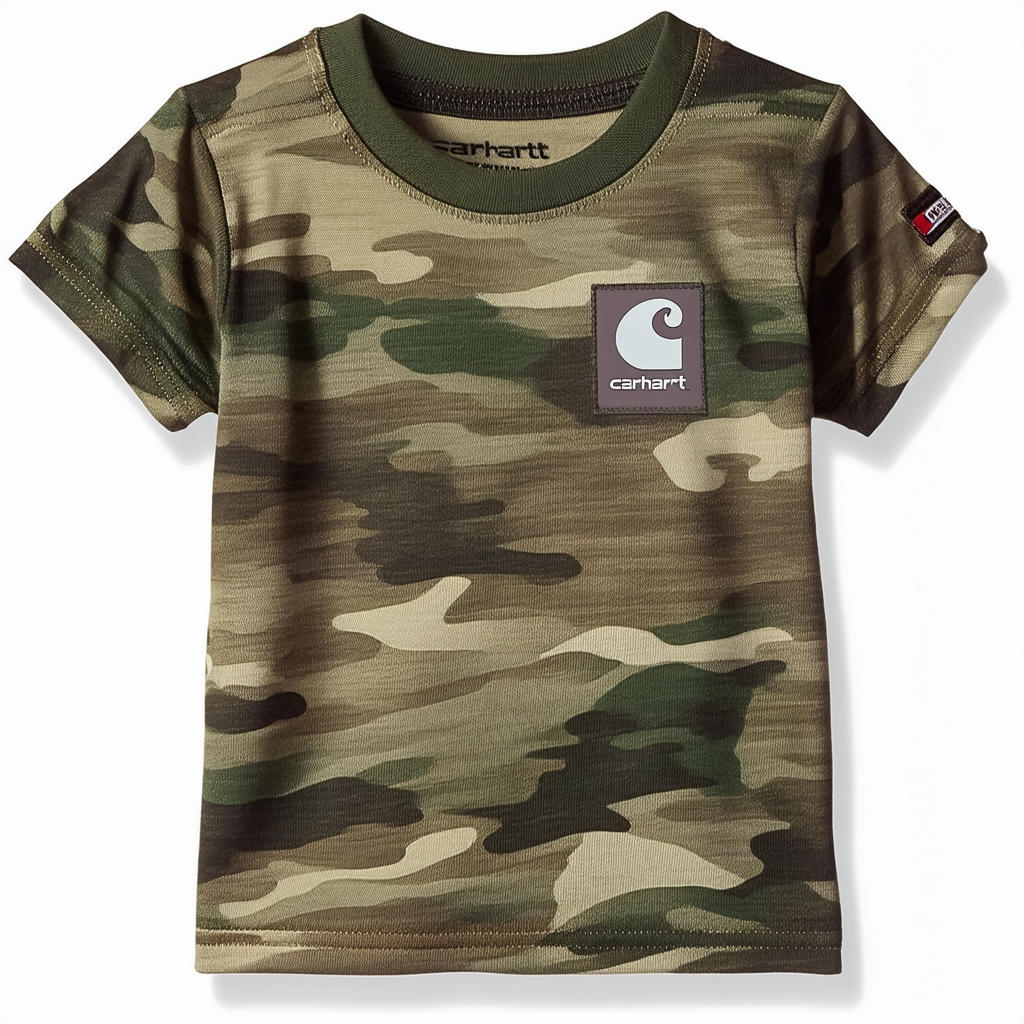 Carhartt Boys' Toddler Force Short Sleeve Camo T-Shirt