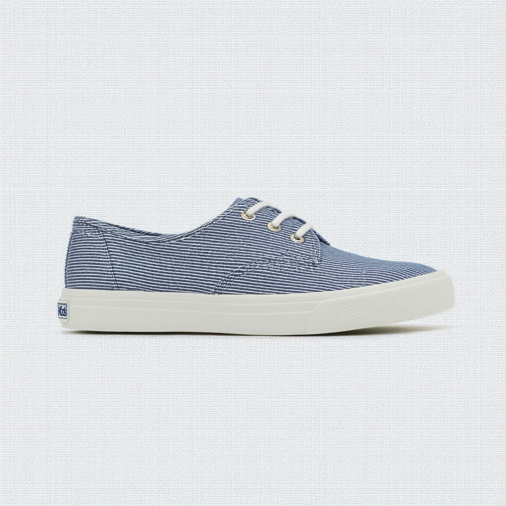 Keds Women's Boyfriend Chambray Stripe Jazz Oxford Blue 8.5 M US