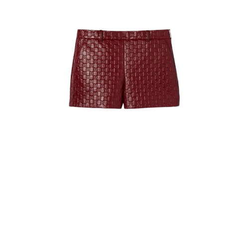 GG Embossed Leather Short