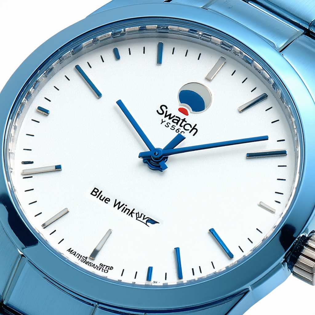Swatch Blue Wink Watch YCS556G Swatch Watches
