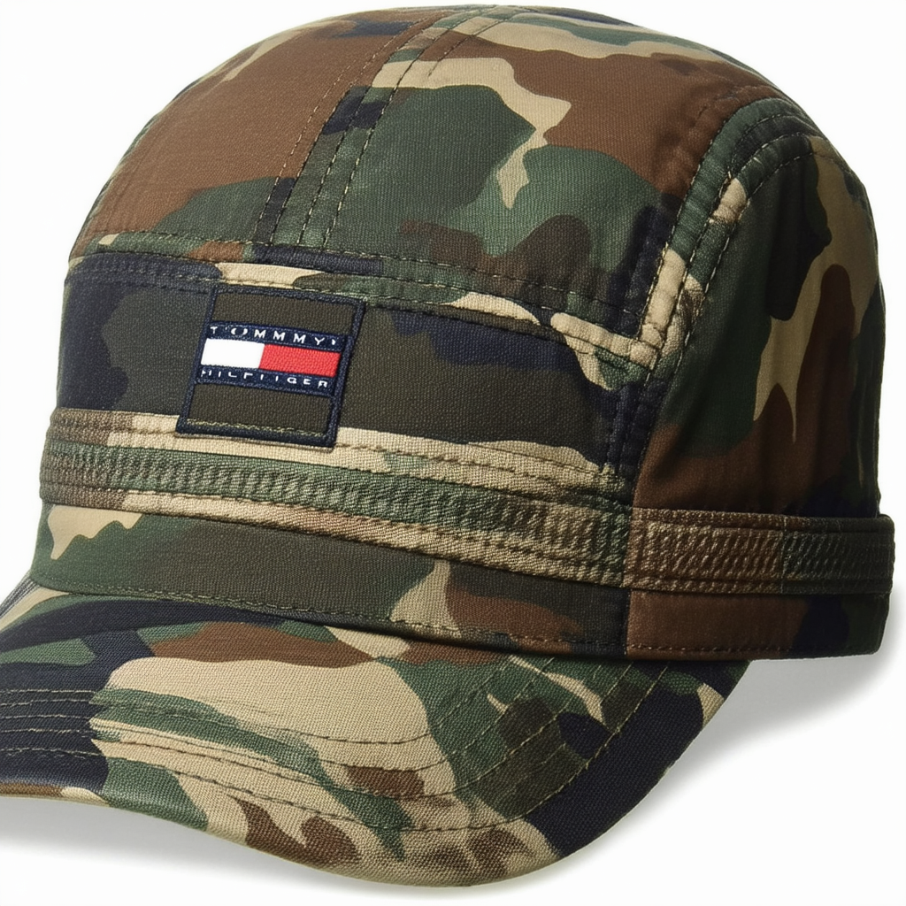 Tommy Hilfiger Men's Big Boys’ Cedric Hat, Camo, 8-10