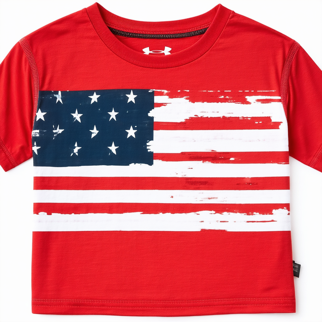 Under Armour Boys' New Freedom Flag Tshirt