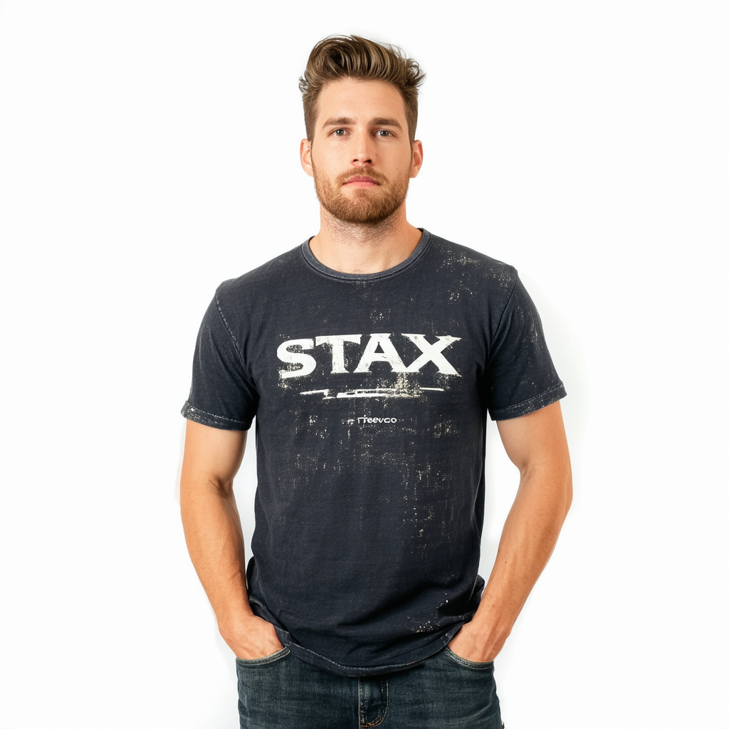 Trevco Men's STAX Distressed T-Shirt
