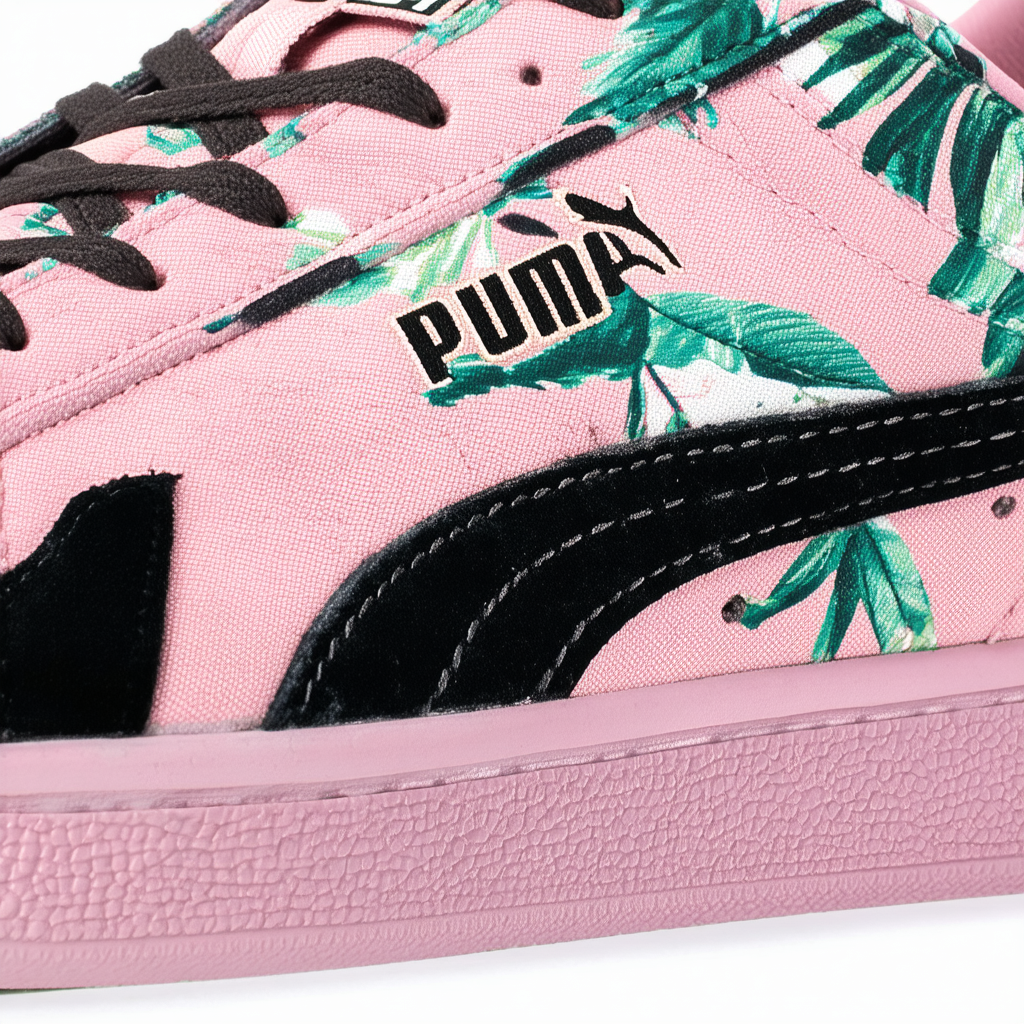 PUMA Men's Suede Classic Tropical 367838 02 Black - Paradise Pink