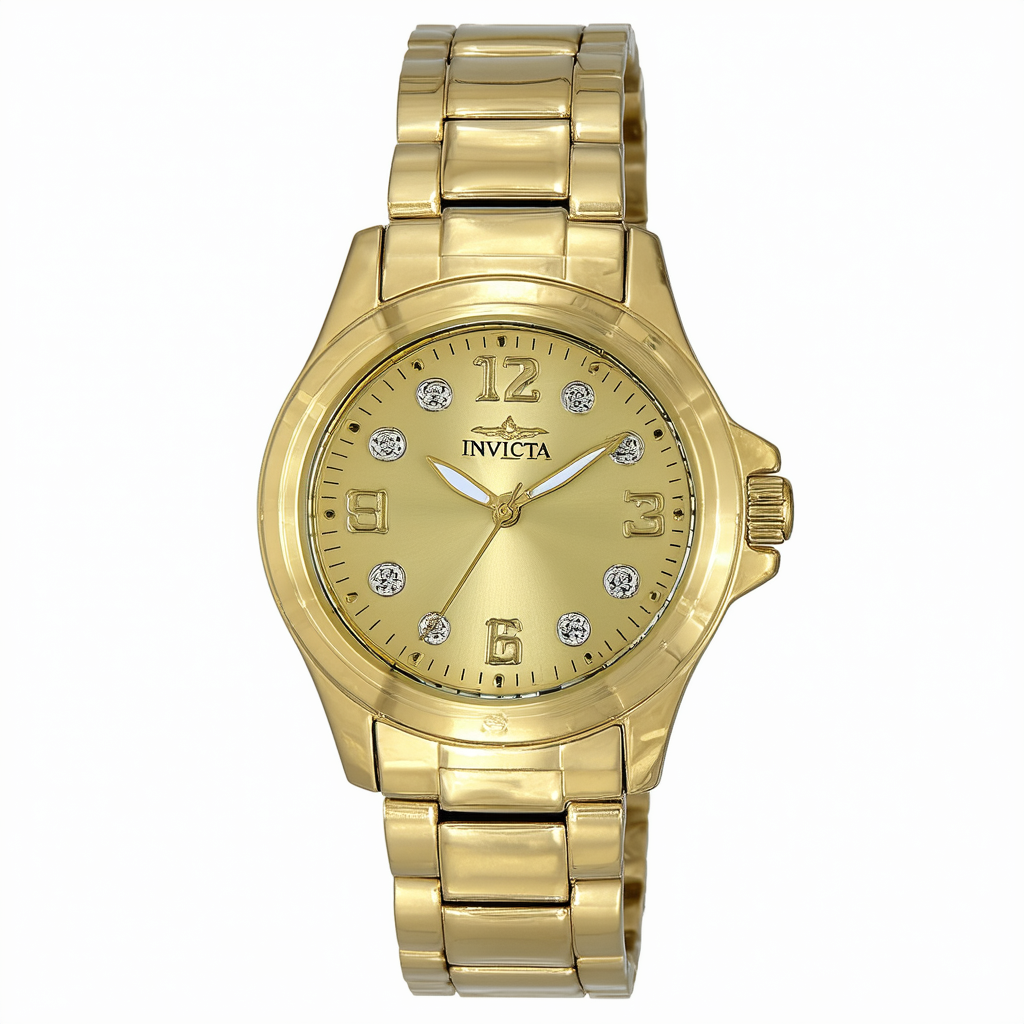 Invicta Women's 21766 Angel Analog Display Quartz Gold Watch