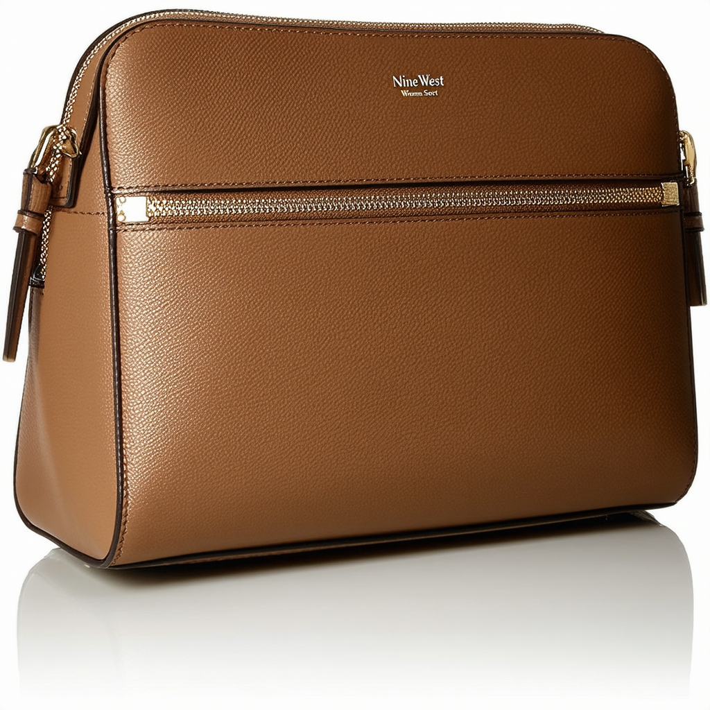 Nine West Women's Secret Zip Duffle, Dark Camel, One Size