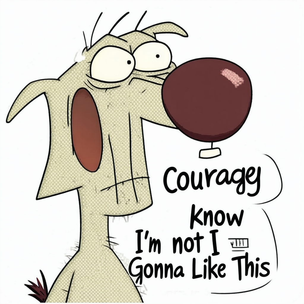 Courage Cowardly Dog I Know I'm Not Gonna Like This T-Shirt