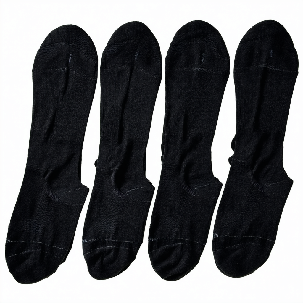 Hanes ComfortBlend Women's Ankle Socks, 8-12, Black, 6 pack