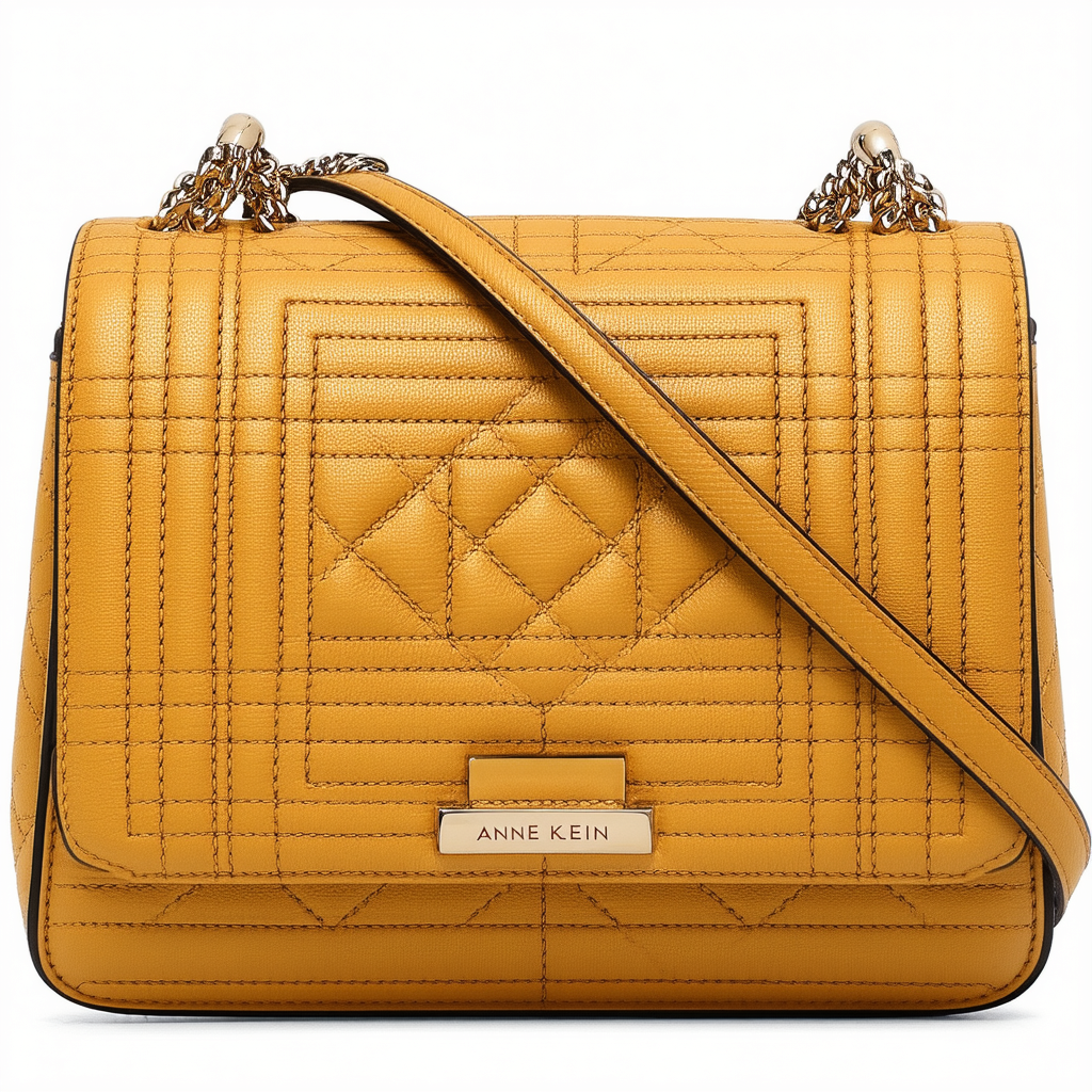 Anne Klein Quilted Shoulder Bag, Ochre