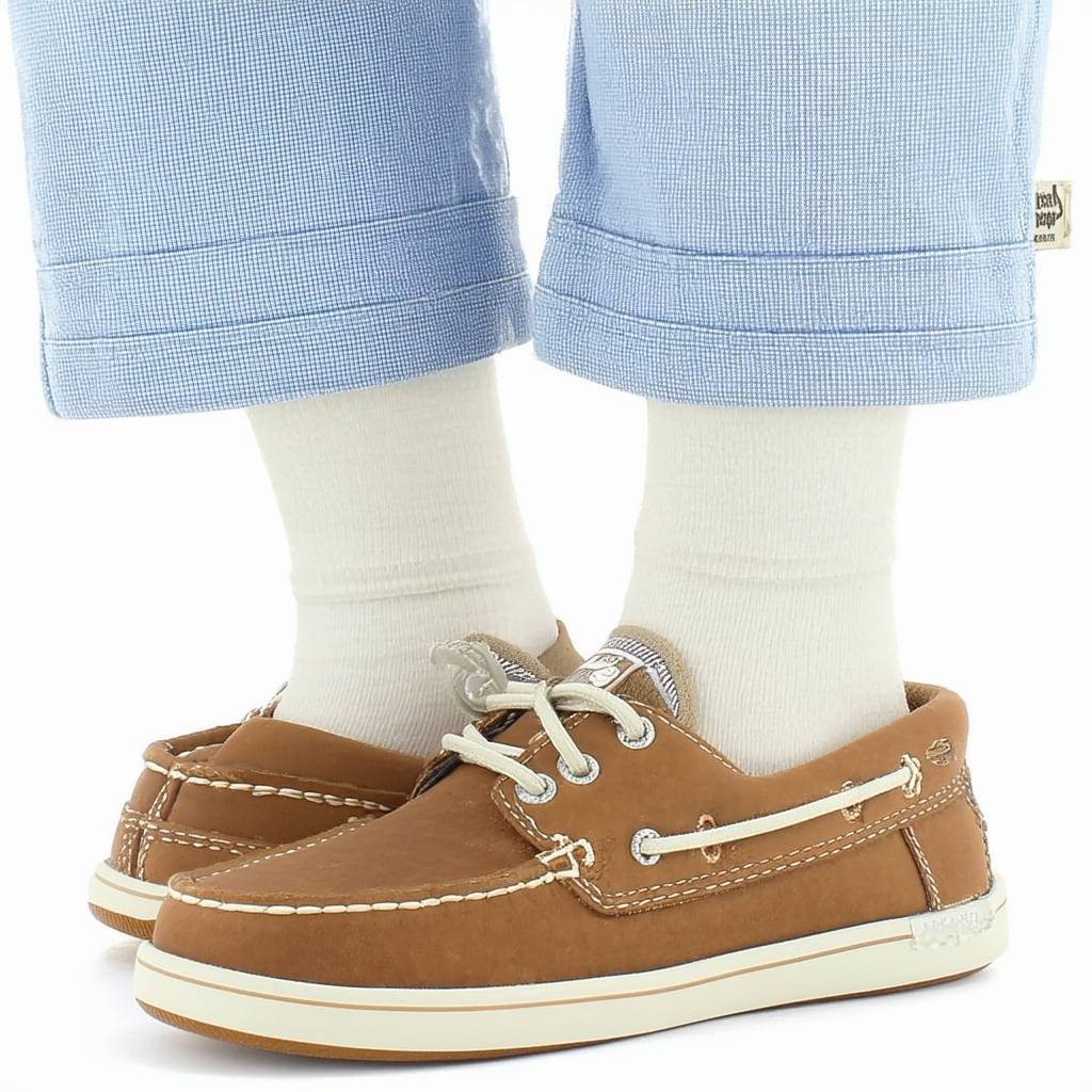 Sperry Top-Sider Kids' Deckfin Boat Shoe, Caramel, 6 Medium US Big Kid