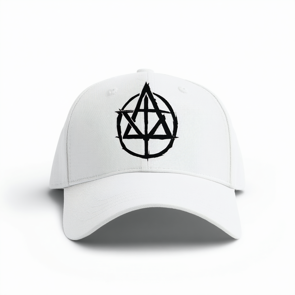 CafePress Alpha & Omega Anarchy Symbol Cap Baseball Cap