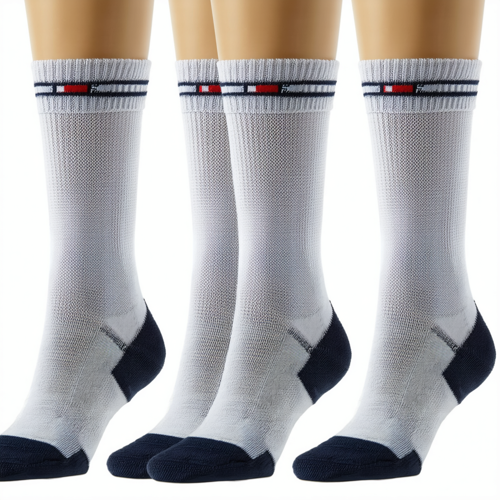 Tommy Hilfiger Men's Athletic Socks - Cushioned Crew Socks (5 Pack)