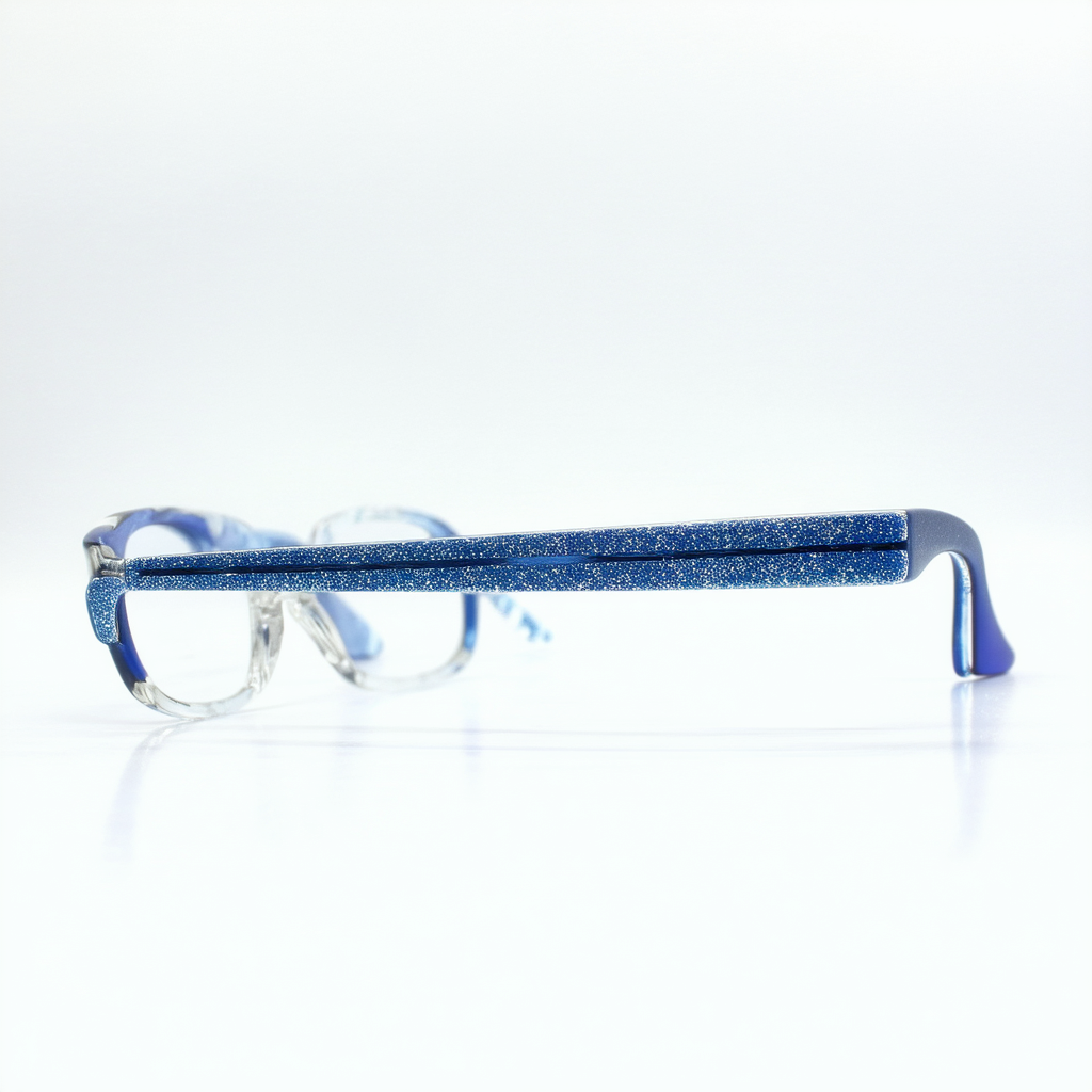 COACH Eyeglasses HC 6109 5477 Blue Glitter Varsity Stripe