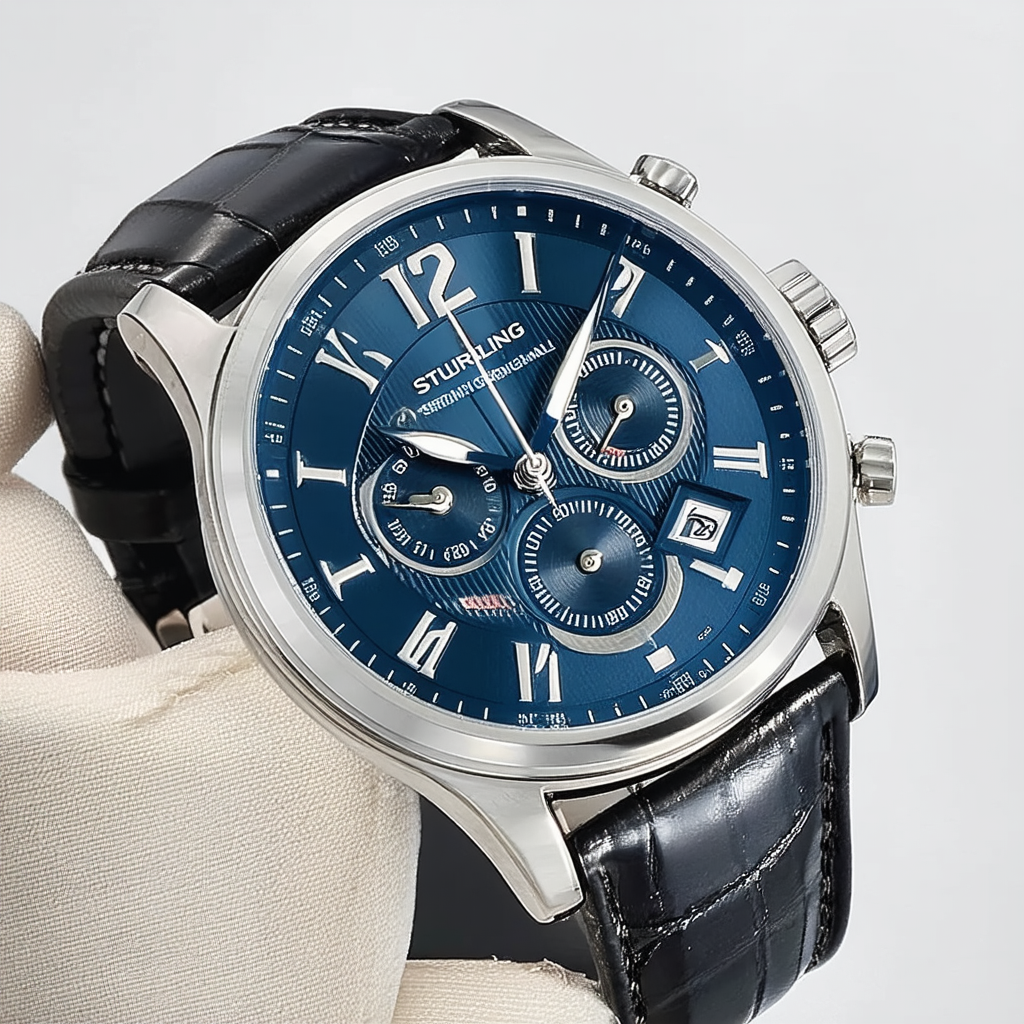 Stuhrling Original Men's 342.3315C2 Classic Saratoga Swiss Quartz Quick Set Date Watch