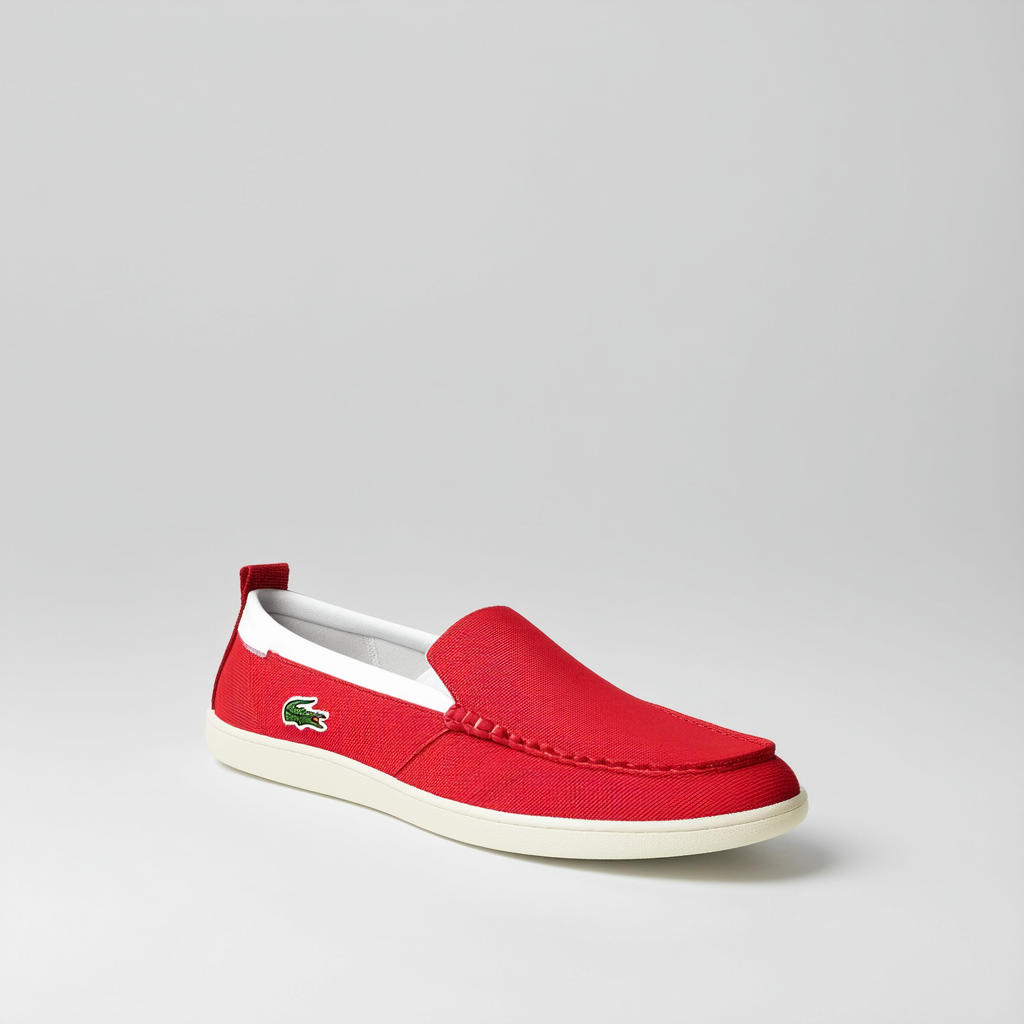 Lacoste Marice Men's Red/White Slip-On Loafers 9M