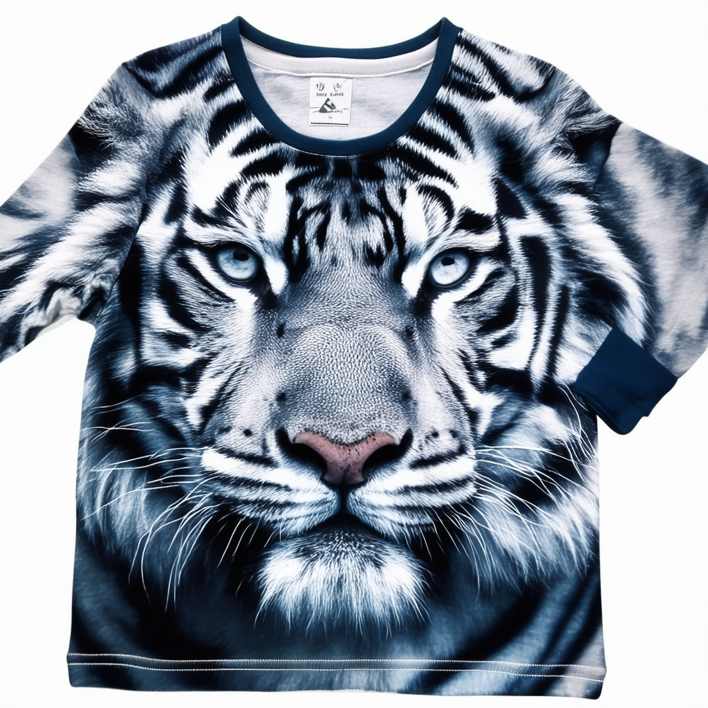 The Mountain Big Boys' White Tiger Face Shirt