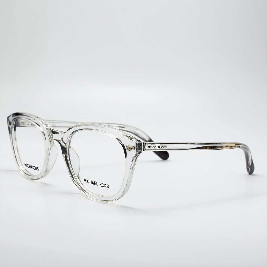 Michael Kors MK 4054 3105 Crystal Clear Eyeglasses Frame w/Demo lens-52mm, 52/20/140