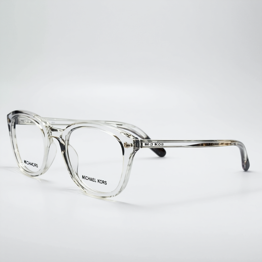 Michael Kors MK 4054 3105 Crystal Clear Eyeglasses Frame w/Demo lens-52mm, 52/20/140