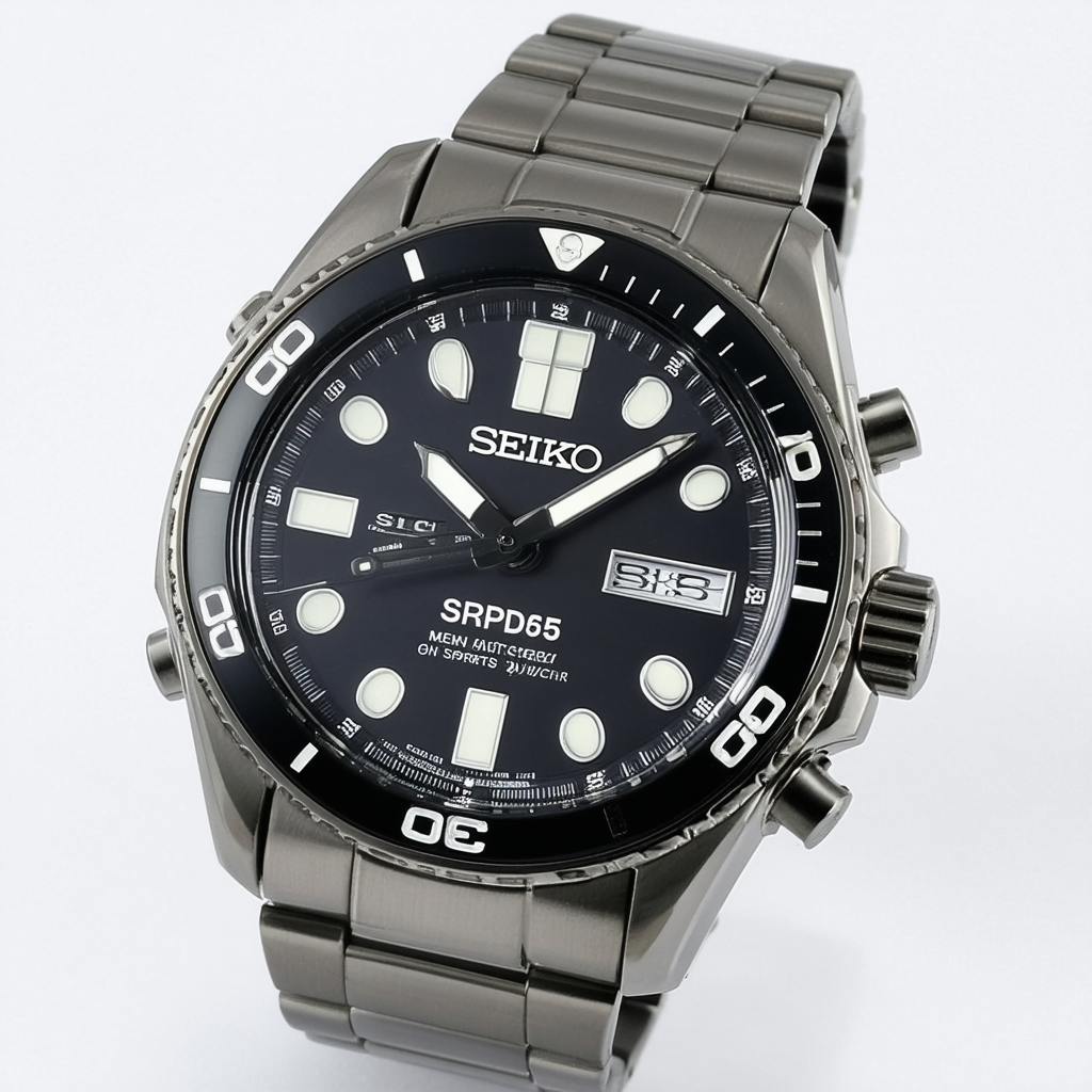 SEIKO SRPD65 5 Sports Men's Watch Gunmetal 42.5mm Stainless Steel