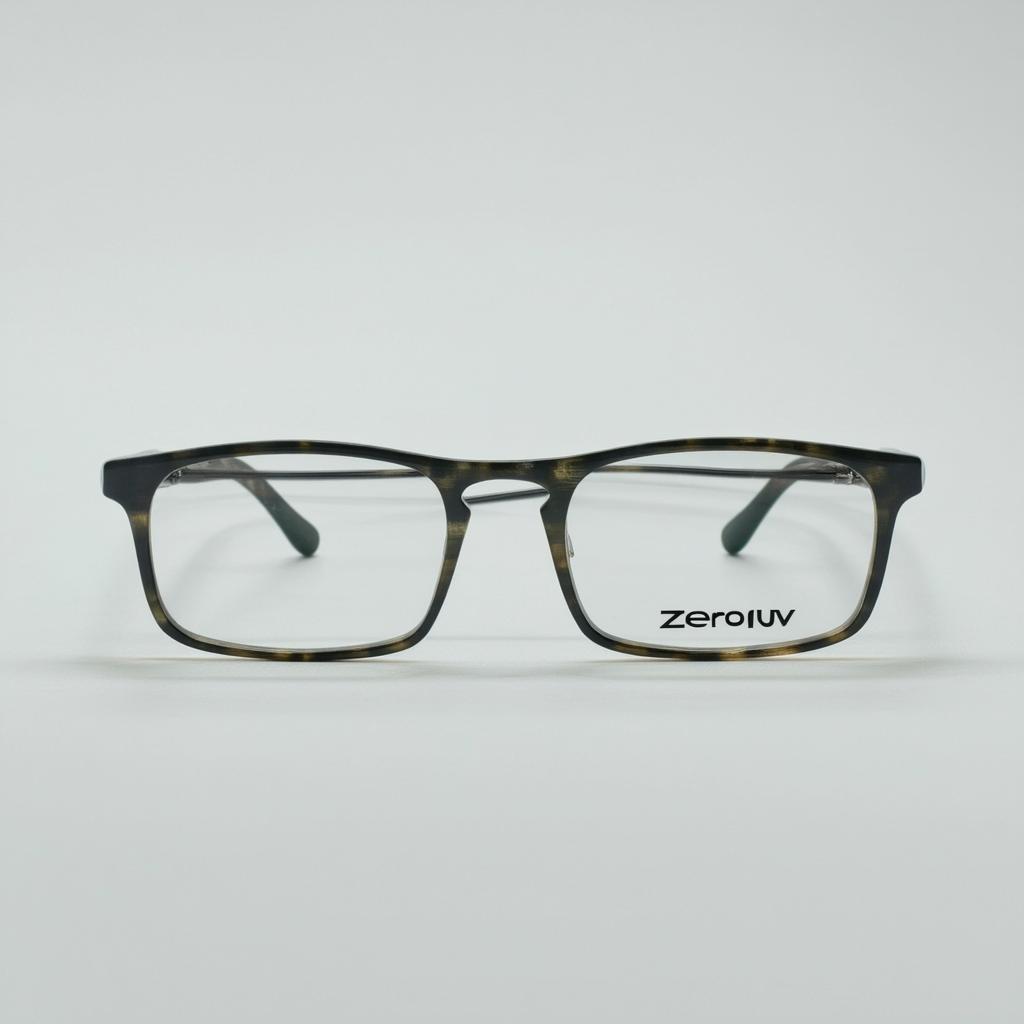 zeroUV Casual Fashion Horned Rim Rectangular Frame Clear Lens Eye Glasses