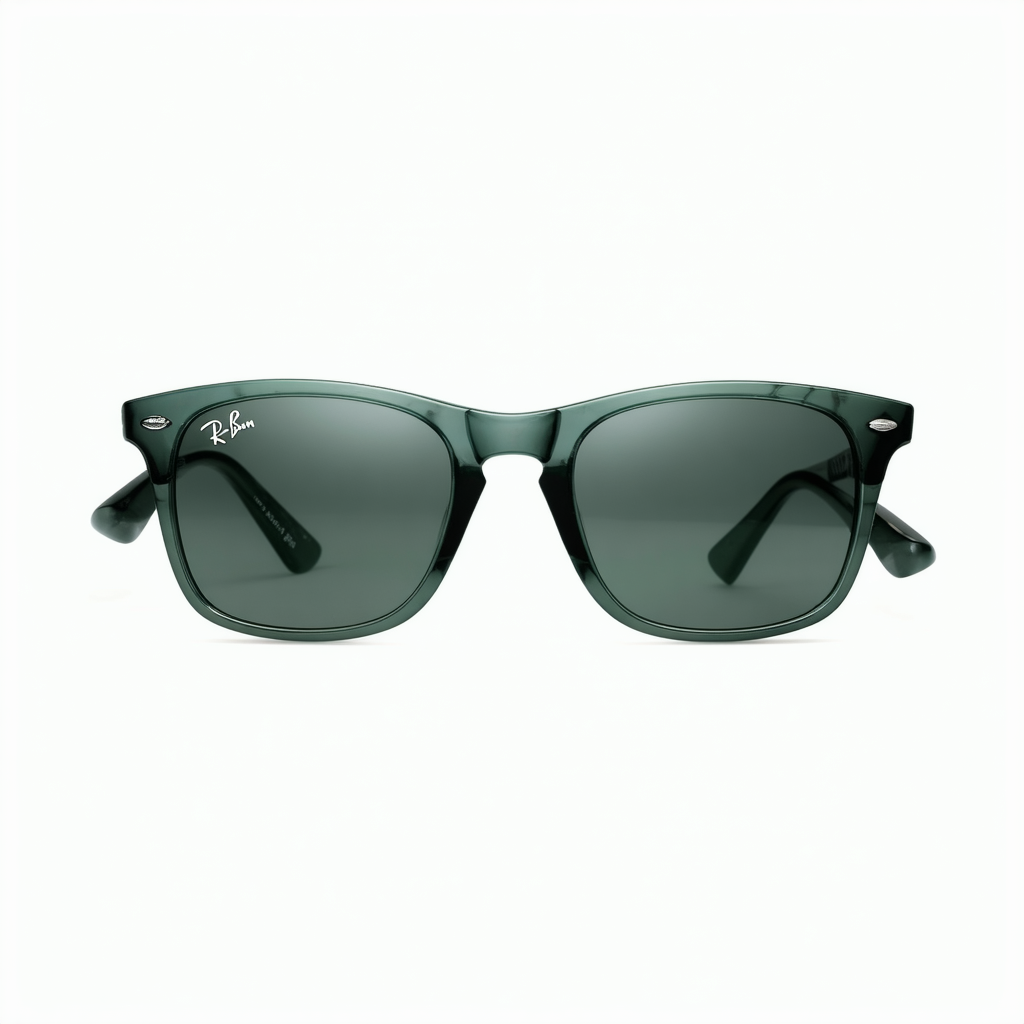 Ray Ban Sunglasses RB4057 601 Black/Crystal Green 61mm