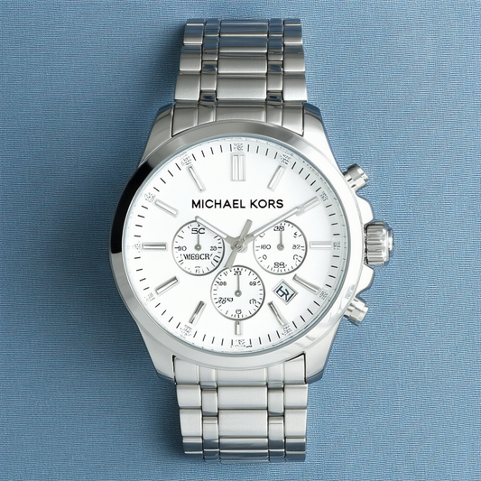 Michael Kors Men's Brecken Silver-Tone Watch MK8438