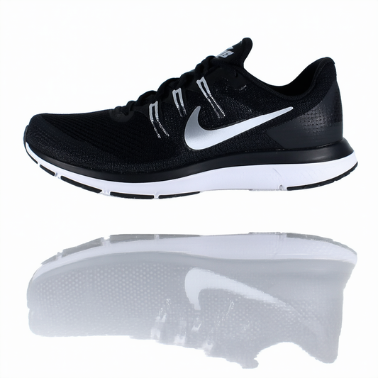 Nike Womens Flex Trainer 5 Running Shoe,  Black/Silver/White - 6.5 B(M) US