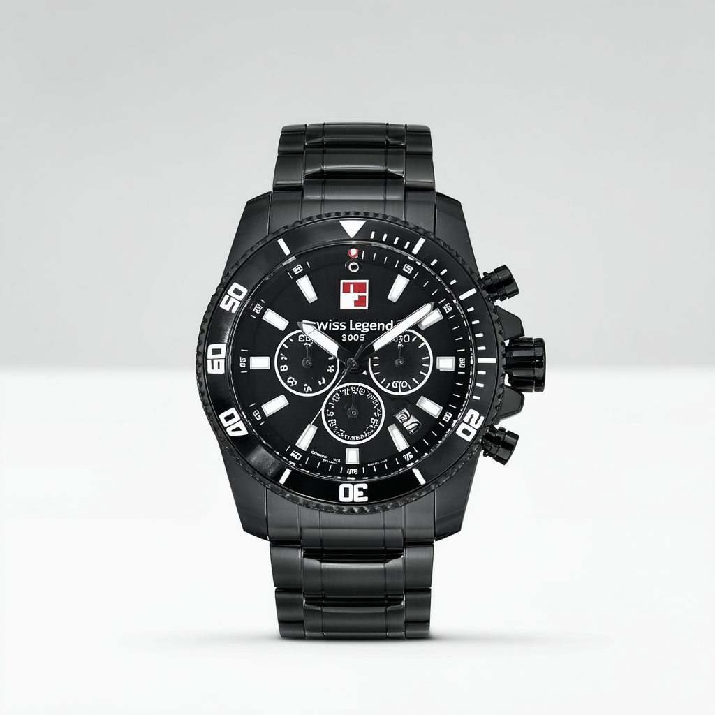 Swiss Legend Men's 10059-SB-11 Commander Black Ion-Plated Watch